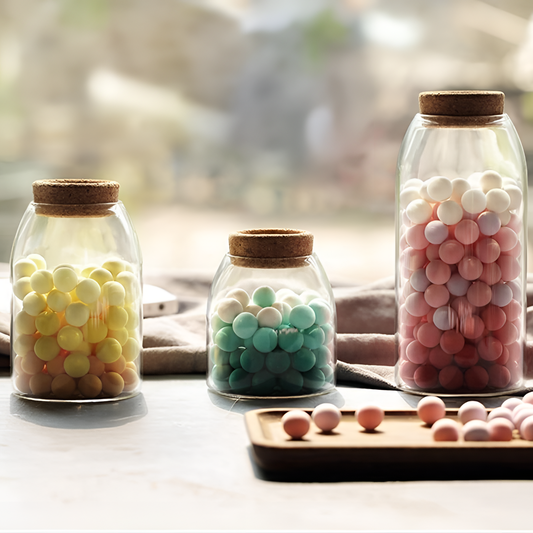 Glass Corked Glass Storage Jar | Storage | NordicAbode.com