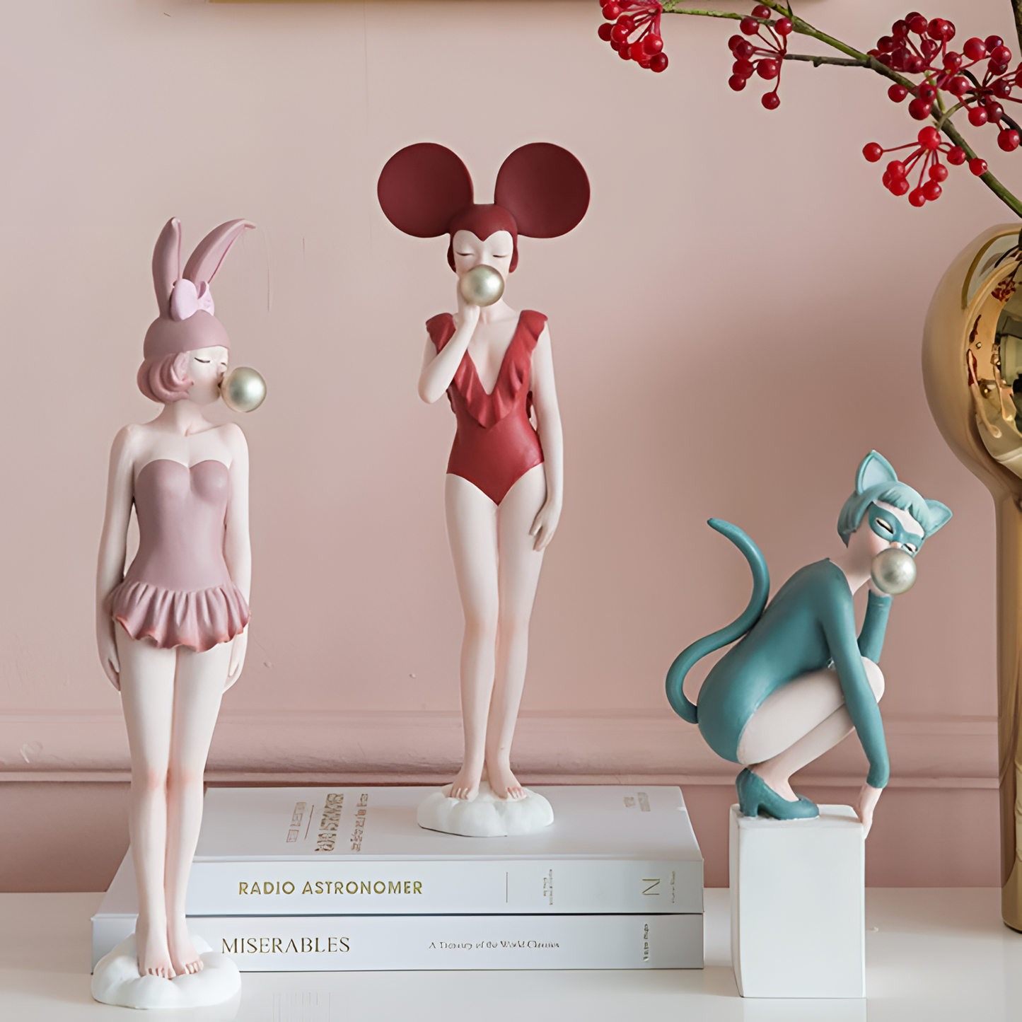 Coco Girls Home Decor Sculptures | Sculptures | NordicAbode.com