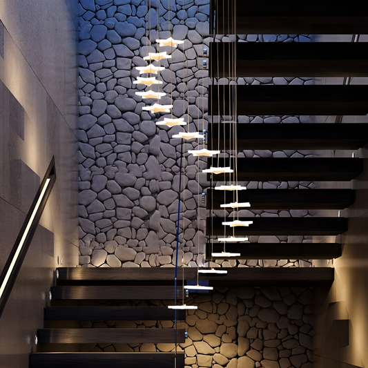 Starlight Chandelier - Glass & Steel | Lighting | NordicAbode.com