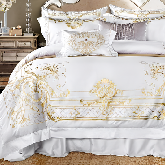 Ivy Gold Forest Duvet Cover Set | Bedding | NordicAbode.com