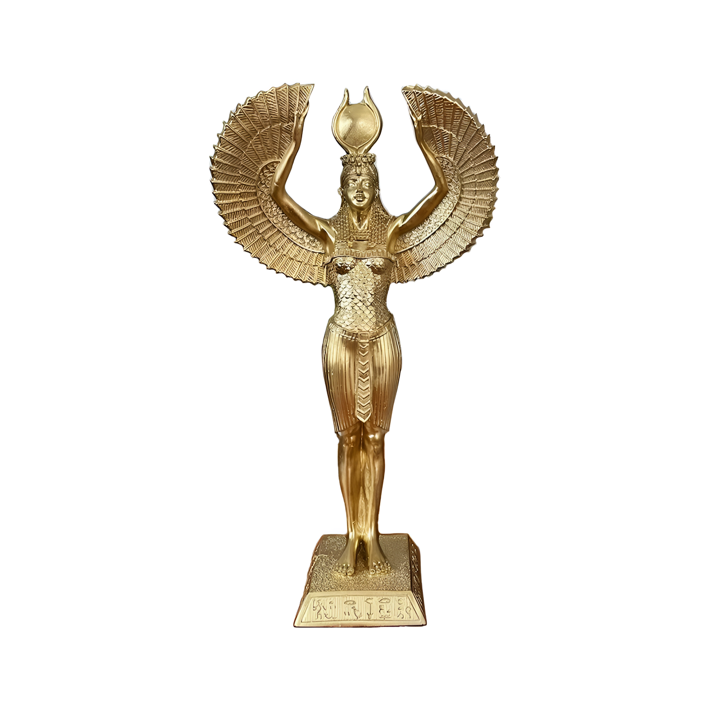 Golden Isis Open Wings Sculpture