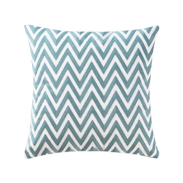 Minty Green Vintage Pattern Cushion Covers - Nordic Side - 