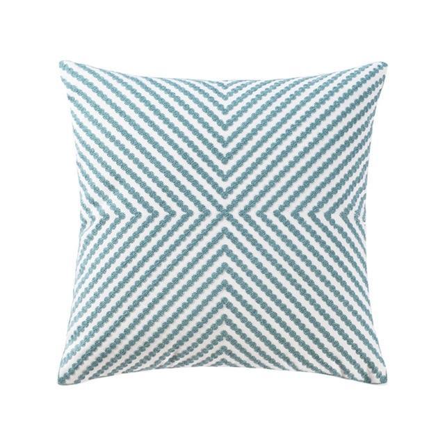 Minty Green Vintage Pattern Cushion Covers - Nordic Side - 