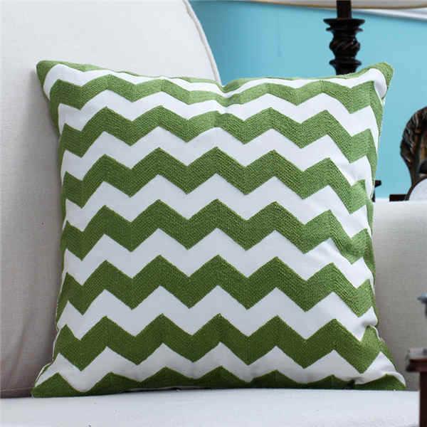 Green Vintage Pattern Cushion Covers - Nordic Side - 