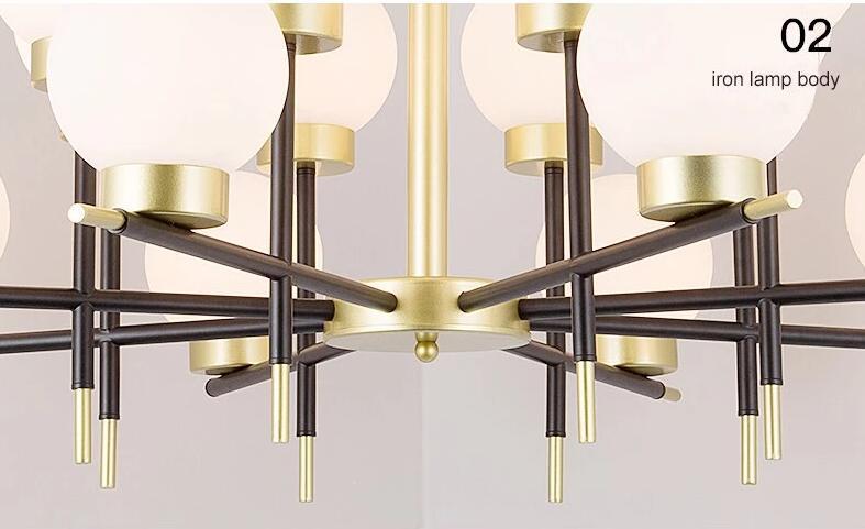 Modern Art Deco Chandelier - Nordic Side - 