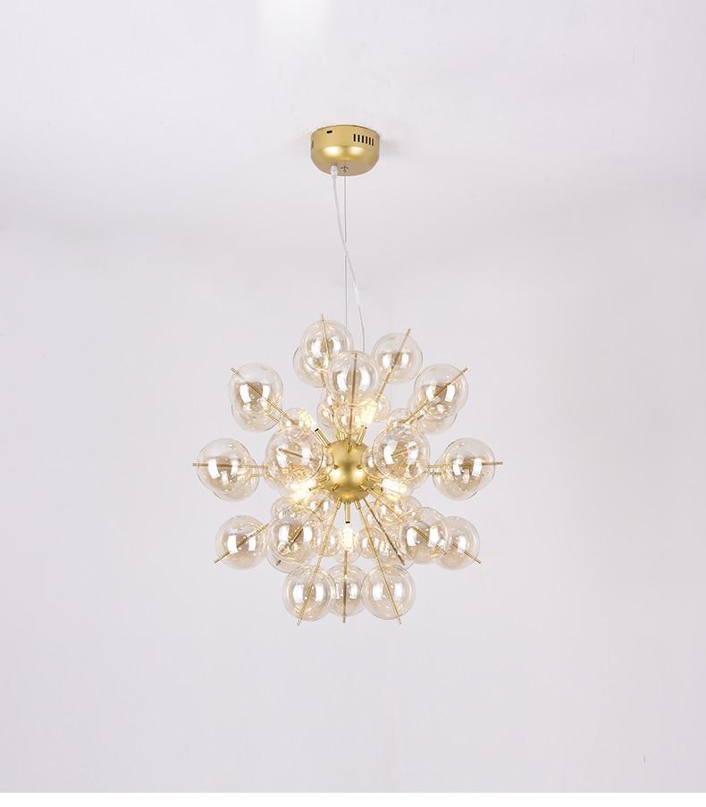 Nordic Glass Ball Dandelion Chandelier - Nordic Side - 