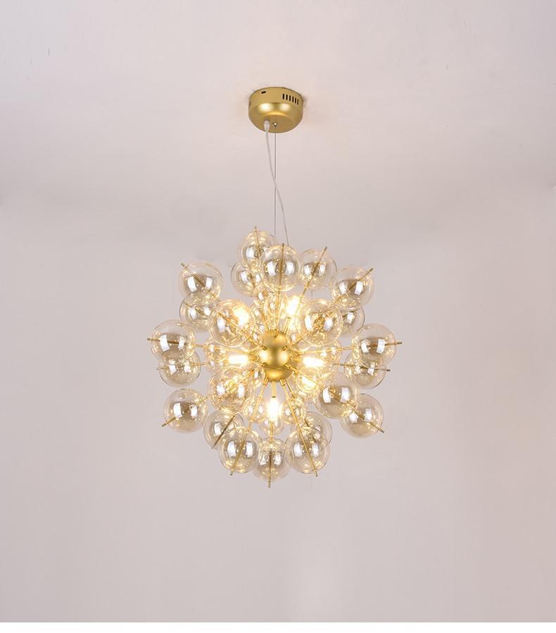 Nordic Glass Ball Dandelion Chandelier - Nordic Side - 