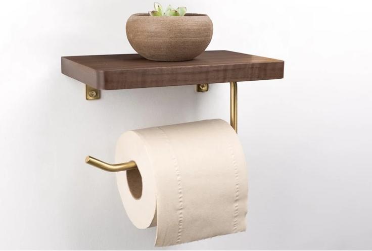 Bentlee - Modern Toilet Paper Roll Holder Shelf - Nordic Side - 09-27, bathroom-collection, modern-pieces