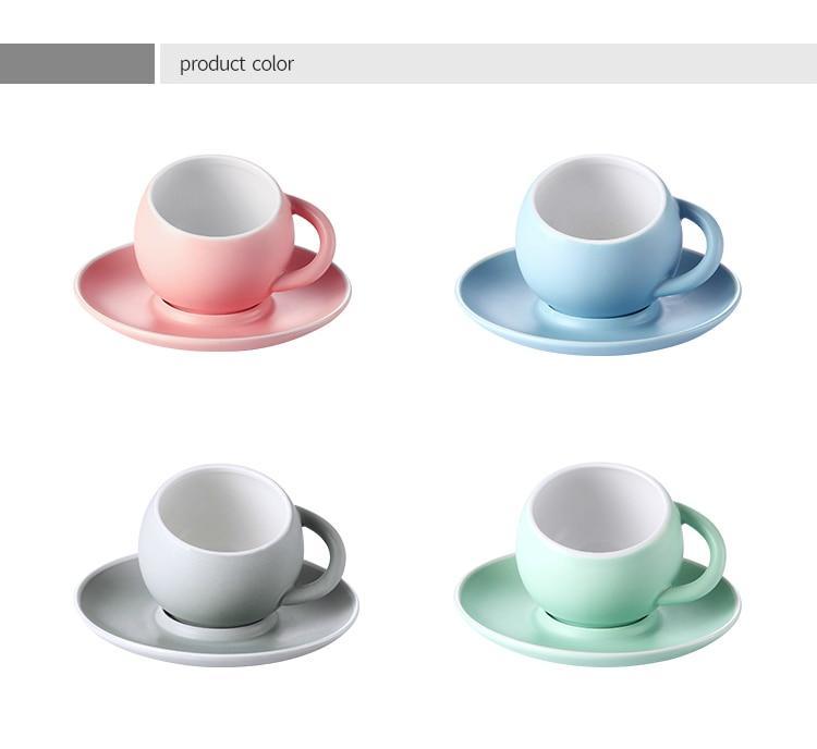 Frosted Matte Creative Mug Set - Nordic Side - 