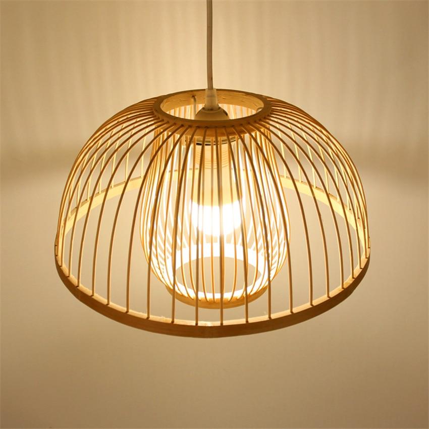 Calico Bamboo Pendant Hanging Light