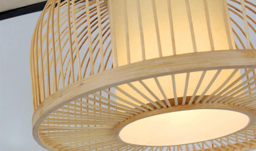 Calico Bamboo Pendant Hanging Light