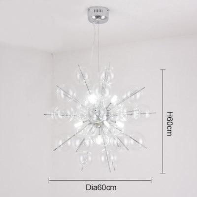 Nordic Glass Ball Dandelion Chandelier - Nordic Side - 