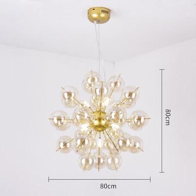 Nordic Glass Ball Dandelion Chandelier - Nordic Side - 