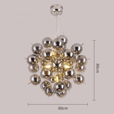 Nordic Glass Ball Dandelion Chandelier - Nordic Side - 