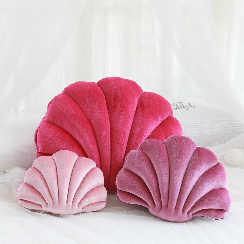 Shell Velvet Shell Cushion - Glam Decor