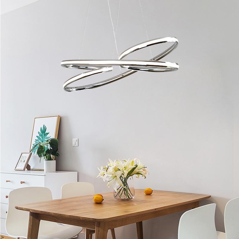 Slivery Ribbon Chandelier - Nordic Side - 