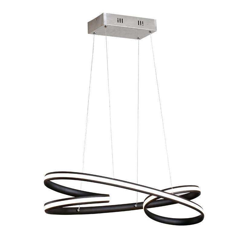 Coffee Black Ribbon Chandelier - Nordic Side - 