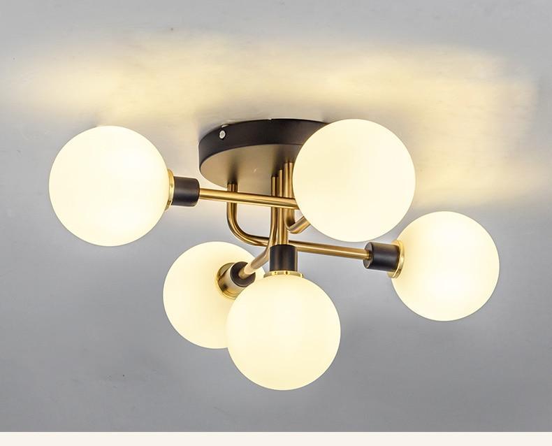 Postmodern Glass Ball Ceiling Light - Nordic Side - 