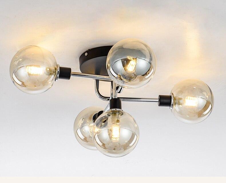 Postmodern Glass Ball Ceiling Light - Nordic Side - 