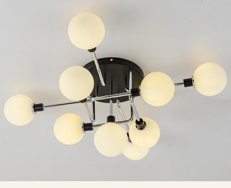 Postmodern Glass Ball Ceiling Light - Nordic Side - 