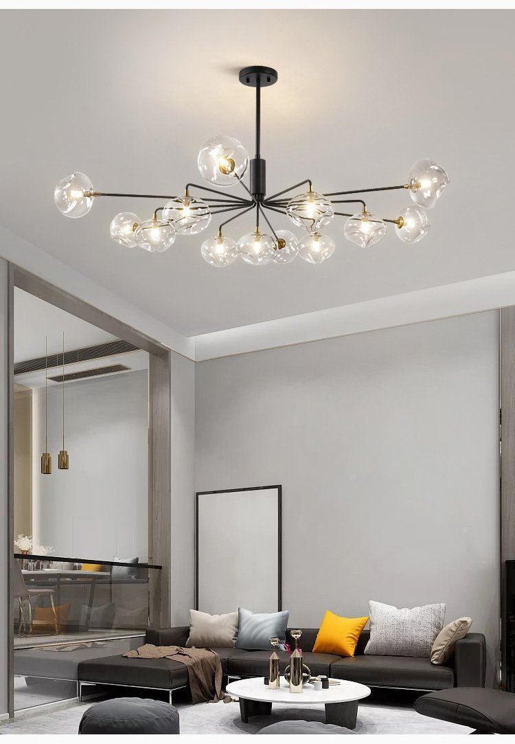 Nordic Natural Glass Chandelier - Nordic Side - 