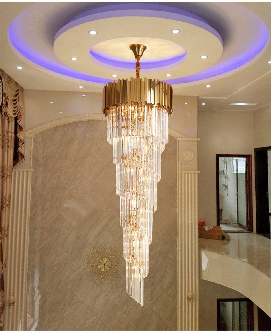 The Golden Coil - Nordic Side - Chandelier, crystal