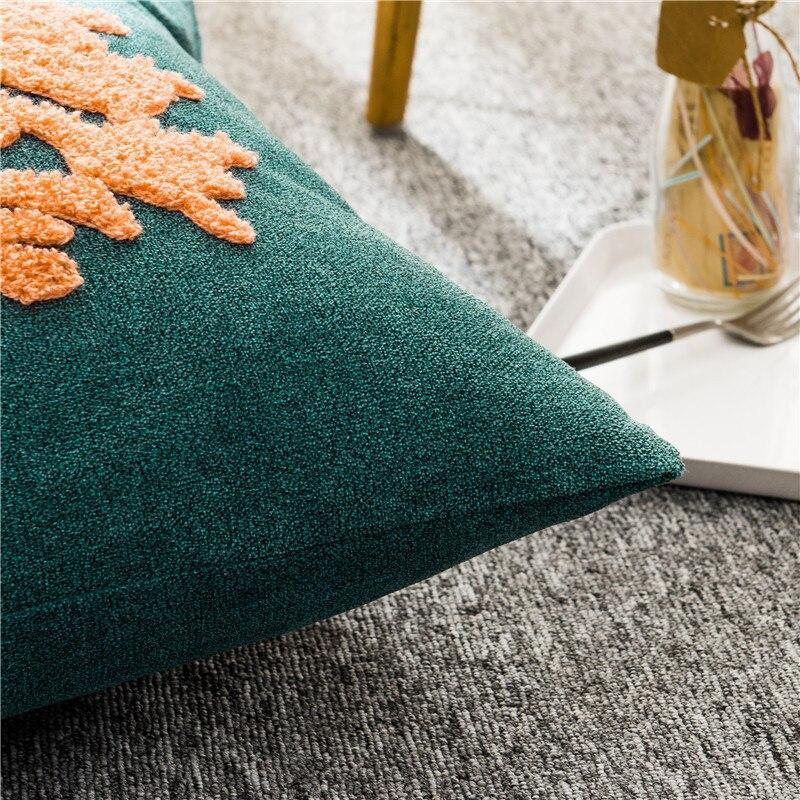 Letter Embroidered Cushion Cover - Nordic Side - 