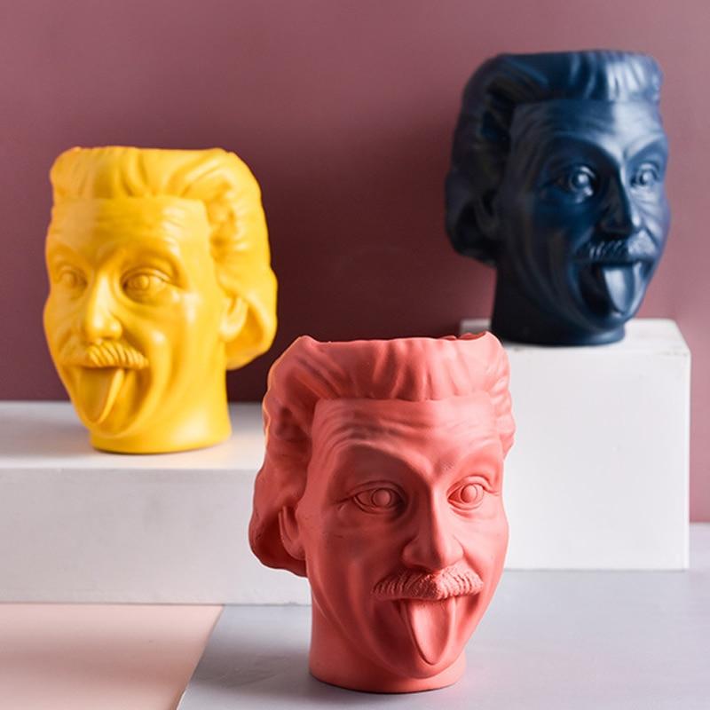 Einstein - Modern Resin Vase - Nordic Side - 