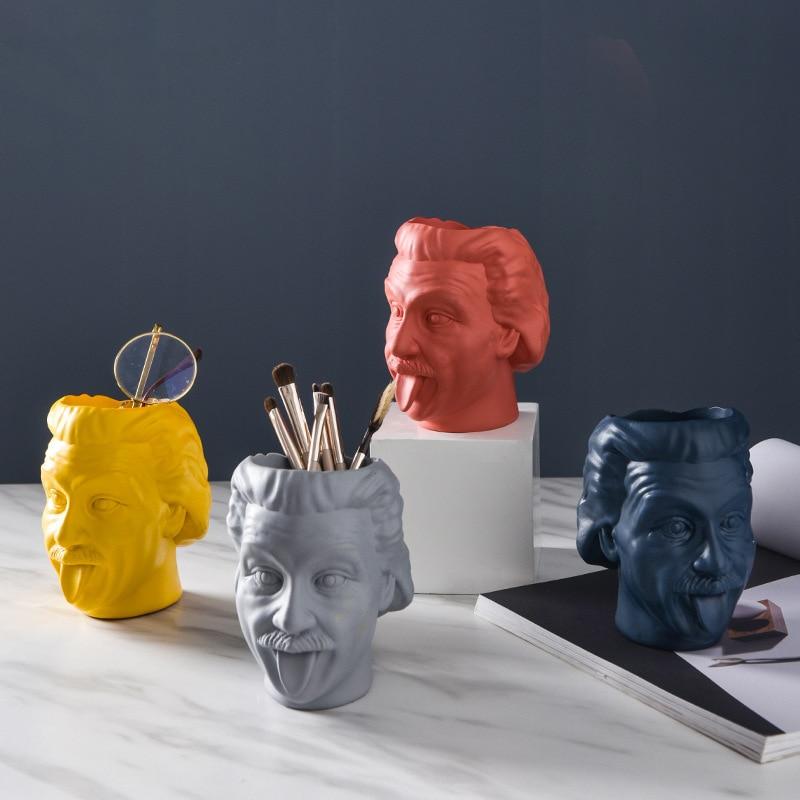 Einstein - Modern Resin Vase - Nordic Side - 