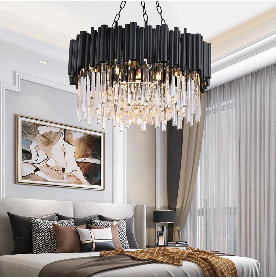 Black Wyvern Chandelier - Nordic Side - black, chandelier, crystal, pendant