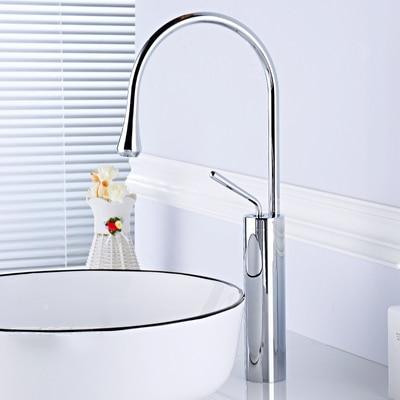 Raffeto - Brass Crane Bathroom Faucet - Nordic Side - 03-12, modern-pieces