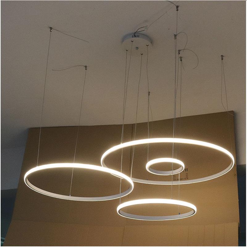 Led Chandelier Light Circle Rings - Nordic Side - 