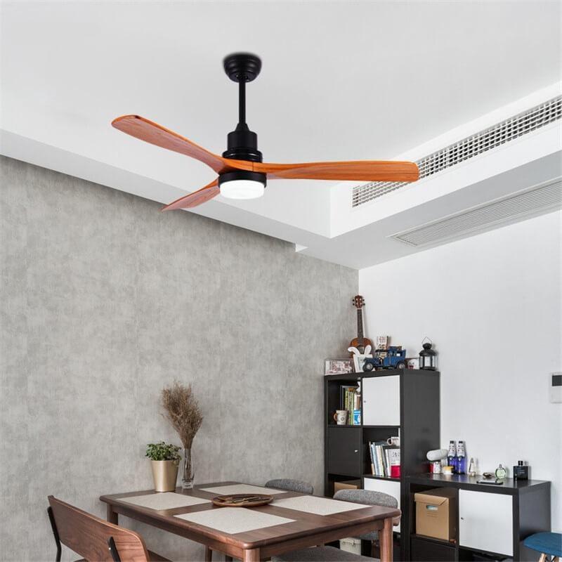 Zach Contemporary Wood Ceiling Fan