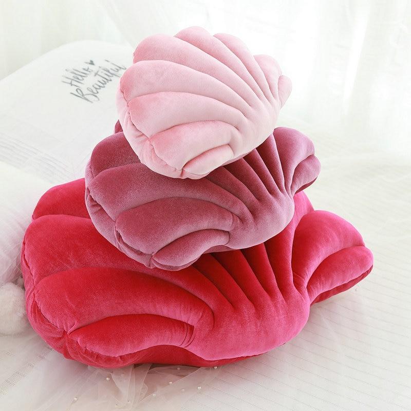 Shell Velvet Shell Cushion - Glam Decor