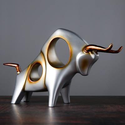 Sculpted Cattle Figurine - Nordic Side - 