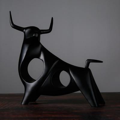 Sculpted Cattle Figurine - Nordic Side - 