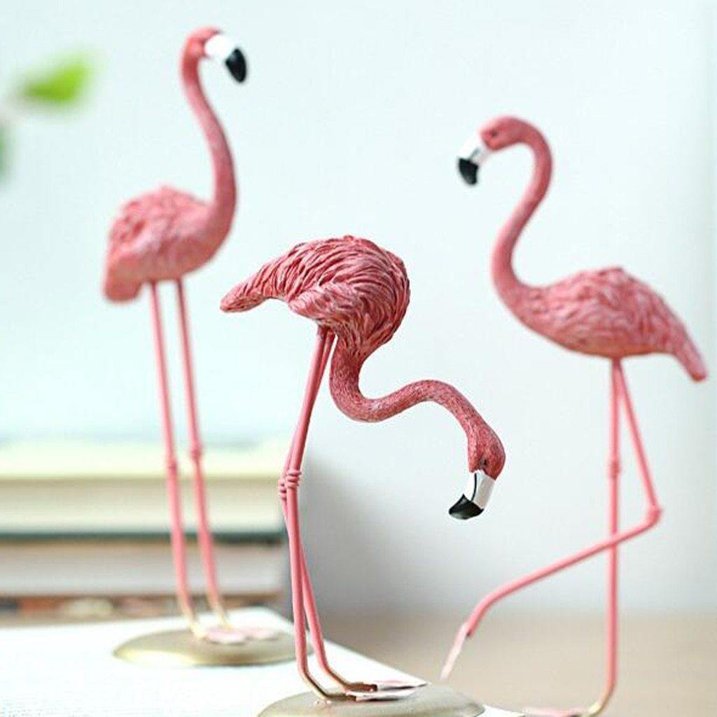 Tropical Flamingo Figurines - Nordic Side - 