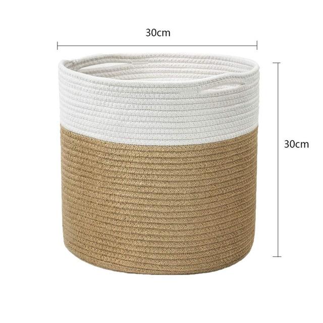 Alohaboho Natural Rope Storage Basket - Recycled Cotton