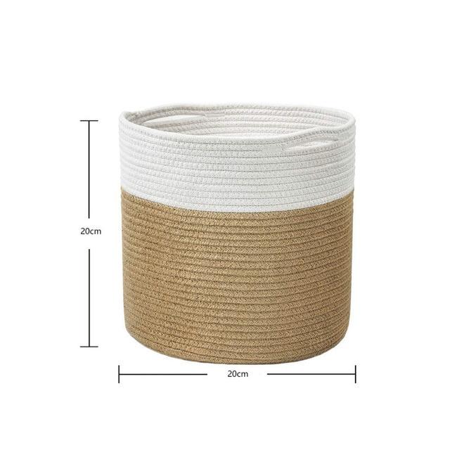 Alohaboho Natural Rope Storage Basket - Recycled Cotton