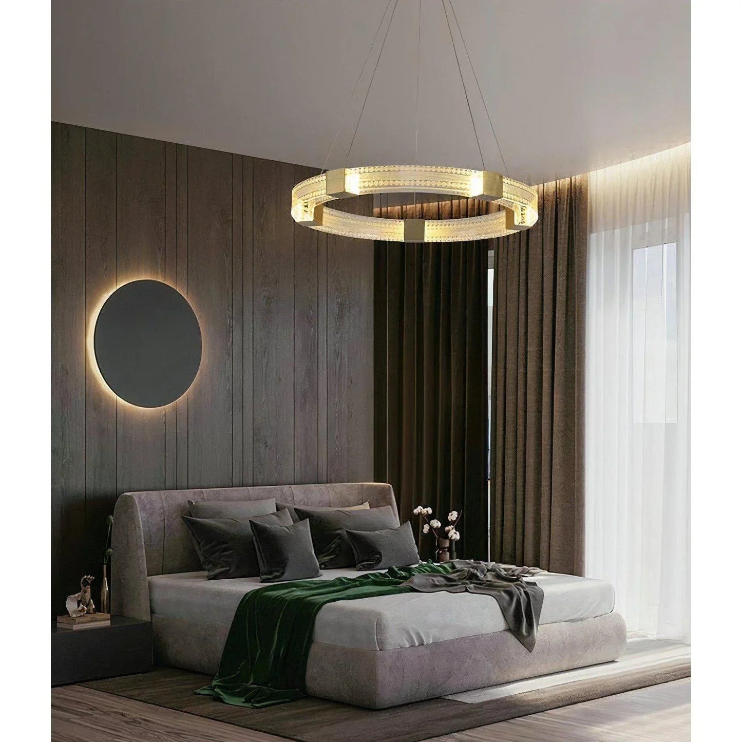 Lorenzo Modern LED Chandelier - Metallic Accents