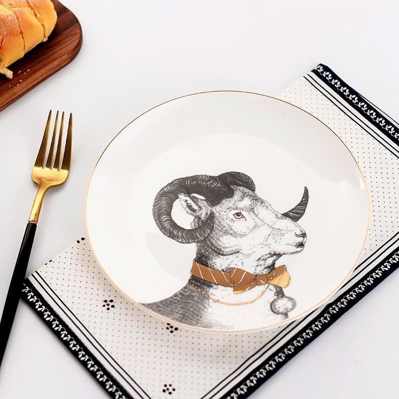 High-grade animal series ceramic tableware - Nordic Side - 