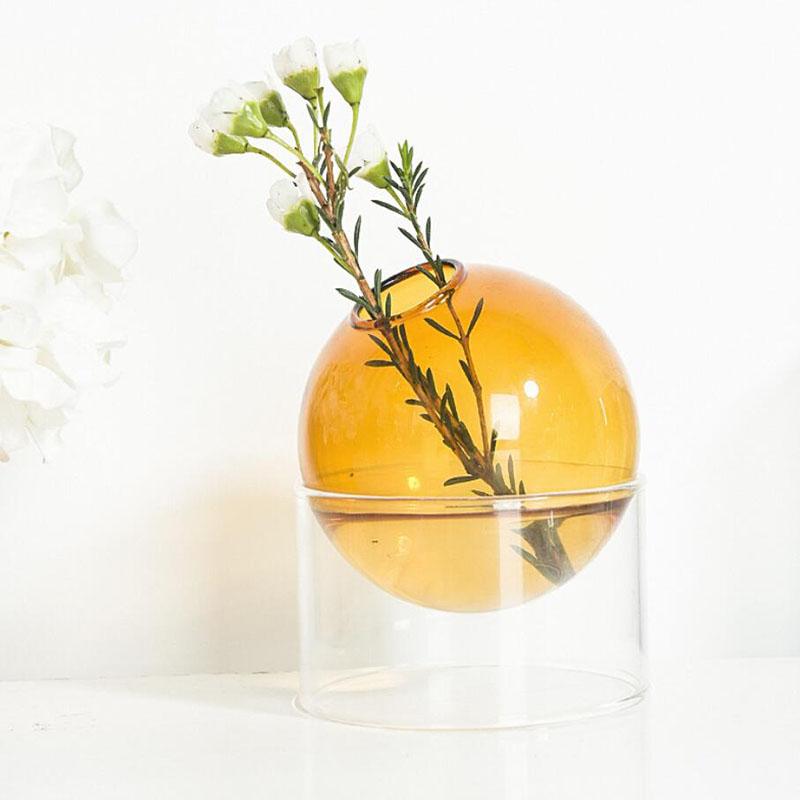 Mini Colorful Spherical Glass Vase