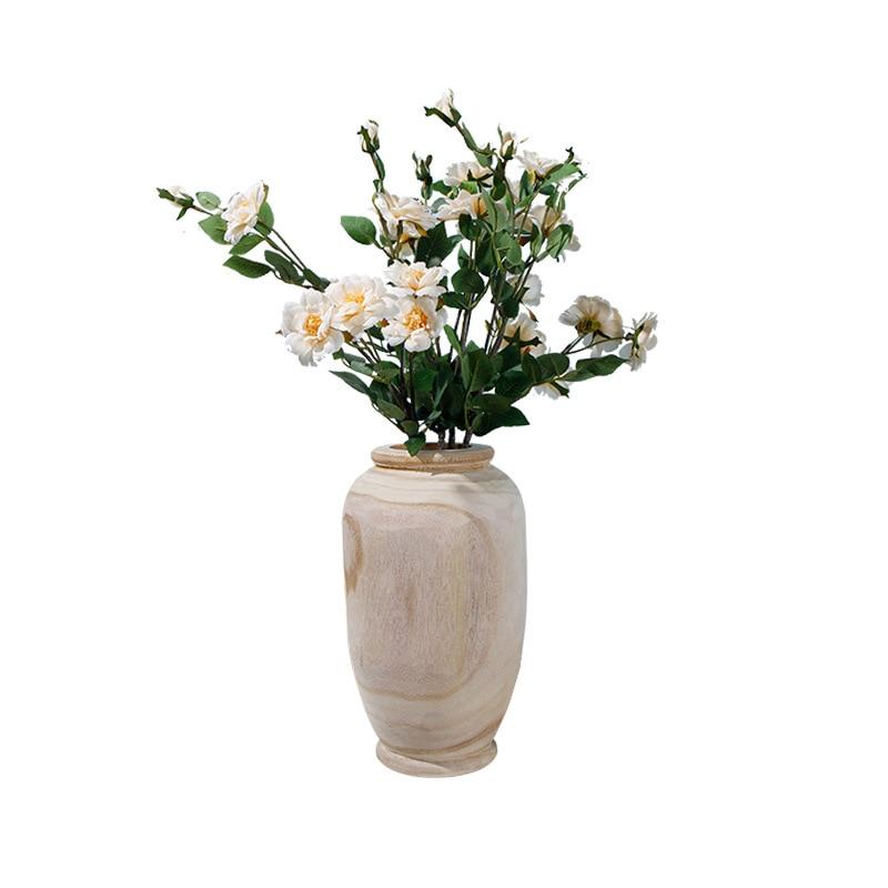 Modern Elegant Bamboo Vase - Natural Finish