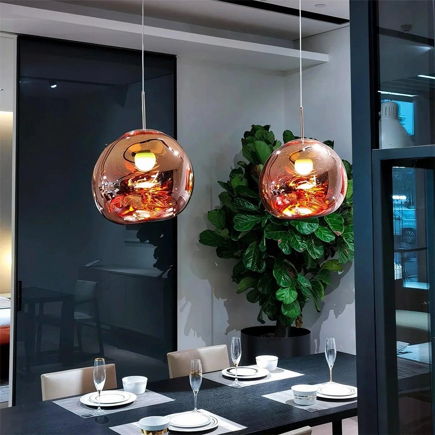 Satis Colorful Geode Pendant Light