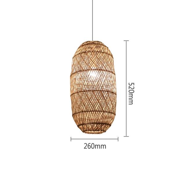 Bamboo Natural Bamboo Rattan Pendant Lights