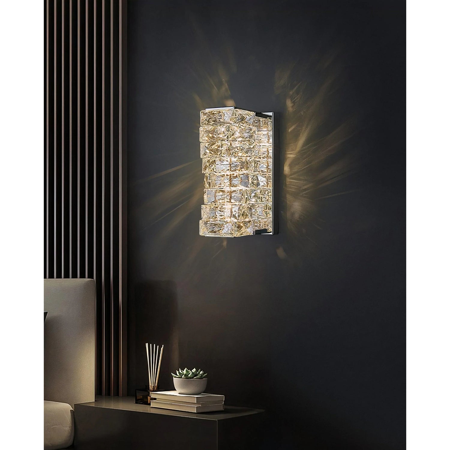 Zailika Sophisticated Crystal Wall Light | Lighting | NordicAbode.com