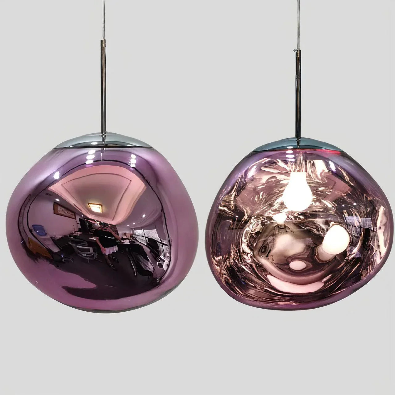 Satis Colorful Geode Pendant Light