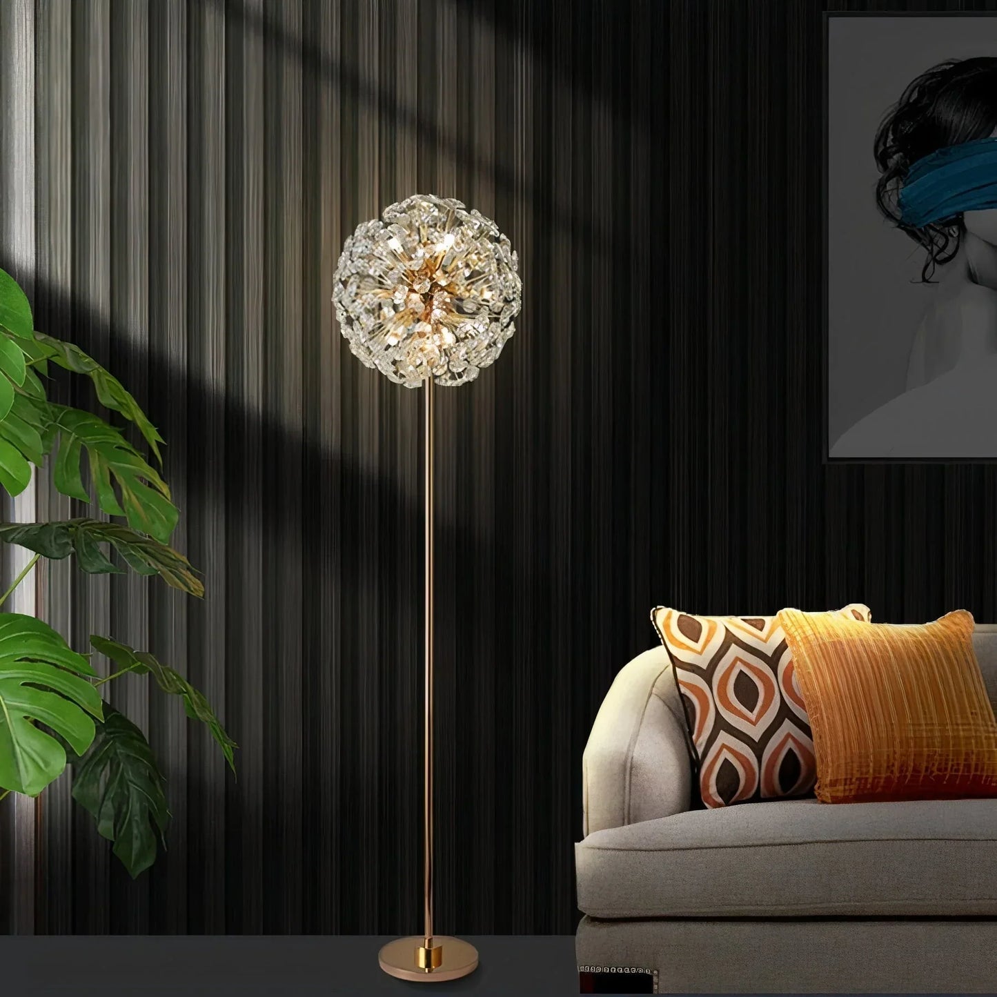 Kidist Elegant Orb Floor Lamp