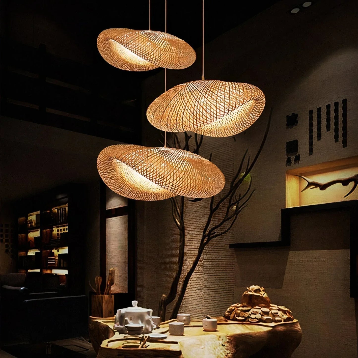 Isla Moroccan Bamboo Ceiling Light