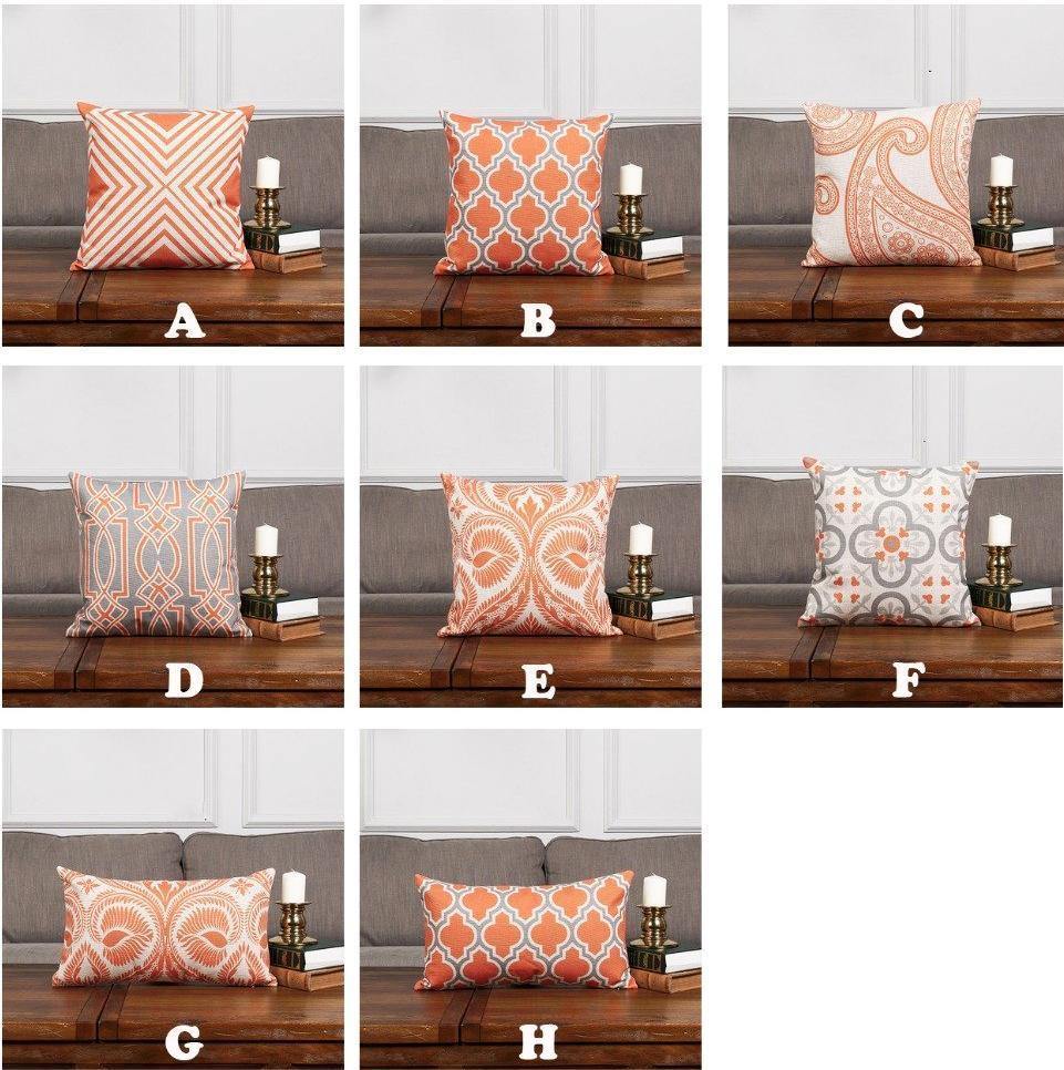 Red Orange Vintage Cushions - Nordic Side - 